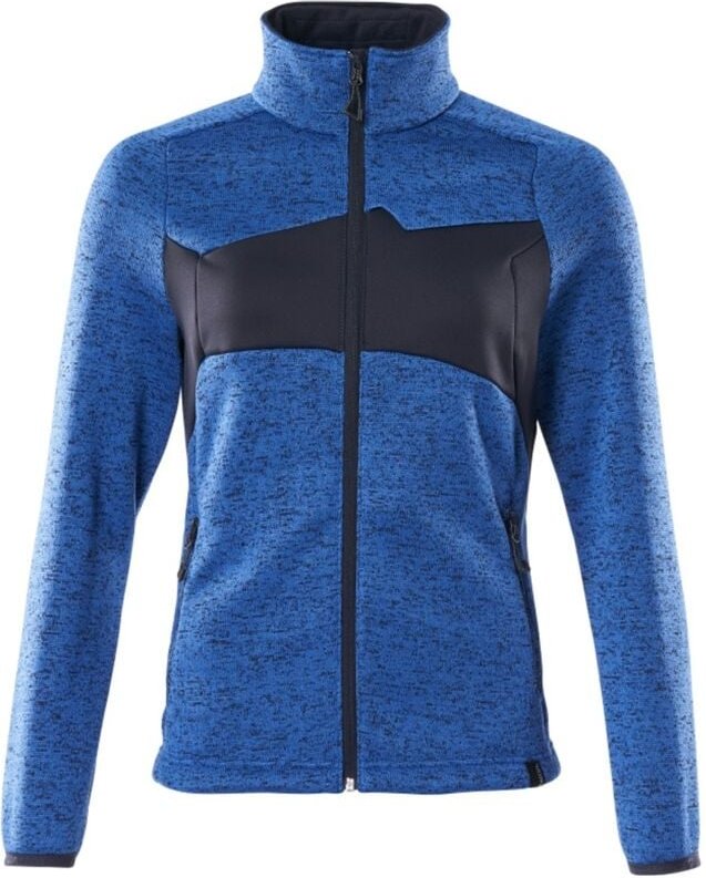 Mascot ACCELERATE Strickpullover mit Reißverschluss, Damenpassform 18155 Gr. 3XL azurblau/schwarzblau