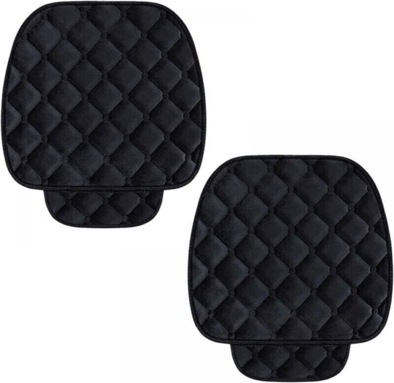 Schwarzer 2-teiliger Autositzbezug aus Samt, Autositzbezug, Komfort-Autositzbezug, universeller Autositzbezug, Autositzs...