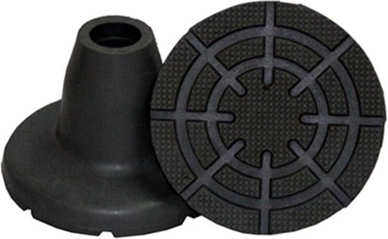 EDM - Spezial-Krückenstockzwinge mit Saugnapf, grau, 19x80mm