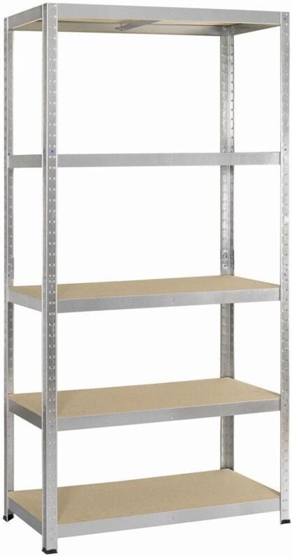 Steckregal Holz/Metall 176 x 90 cm 5 Böden, Tragkraft 200 kg
