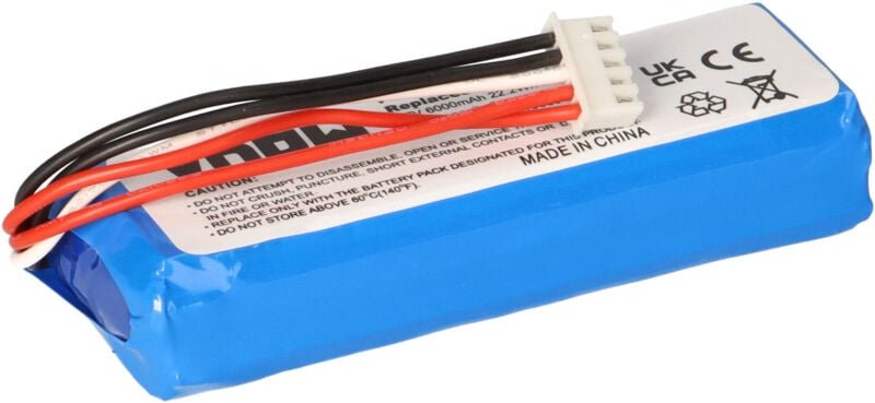 Vhbw - Akku kompatibel mit jbl Charge 3 2016 Lautsprecher Boxen Speaker (6000mAh, 3,7V, Li-Polymer)