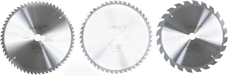 Trendline - HM-Kreissägeblätter 3-teilig je 315 mm, Bohrung 30 mm, 24 48 60 Zähne