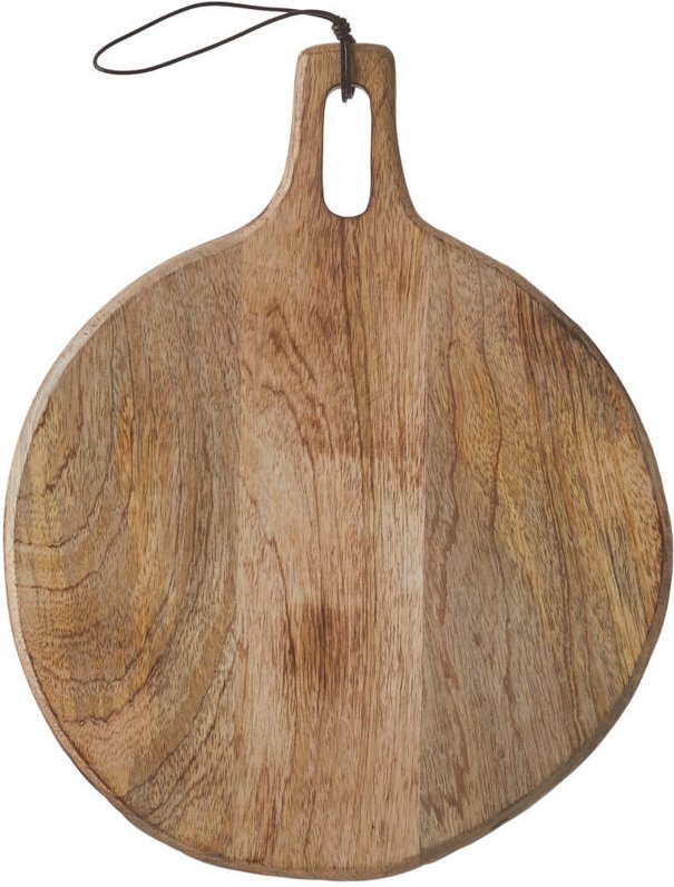 Mica Tranchierbrett Duko Mangoholz rund H 1 x B 35 x T 28 cm braun