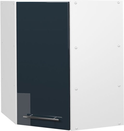 Vicco - Küchenschränke Fame-Line, Dunkelblau Hochglanz, 57 cm