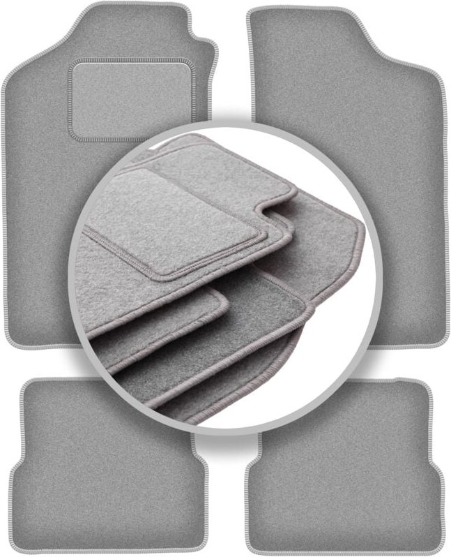 Graue Autofußmatten für: Volkswagen Golf II Schrägheck (1983-1992)