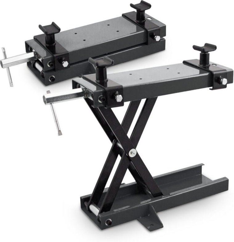 Bituxx - Motorrad Heber Hebebühne Montagebock Scherenheber Montageständer Lift mit Bodenfixierung bis 500kg Grau