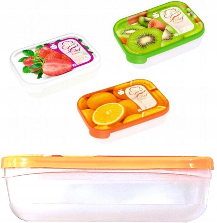 LEBENSMITTELBEHÄLTER 1,2L RECHTECKIG 20x15x6cm CUSINE FRUIT DESIGNE HOGAR