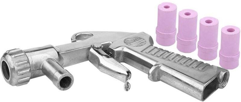 Beijiyi - Druckluft-Sandstrahlpistole mit 4 Keramikdüsen, Sandstrahlpistole, pneumatisches Sandstrahlpistolen-Set