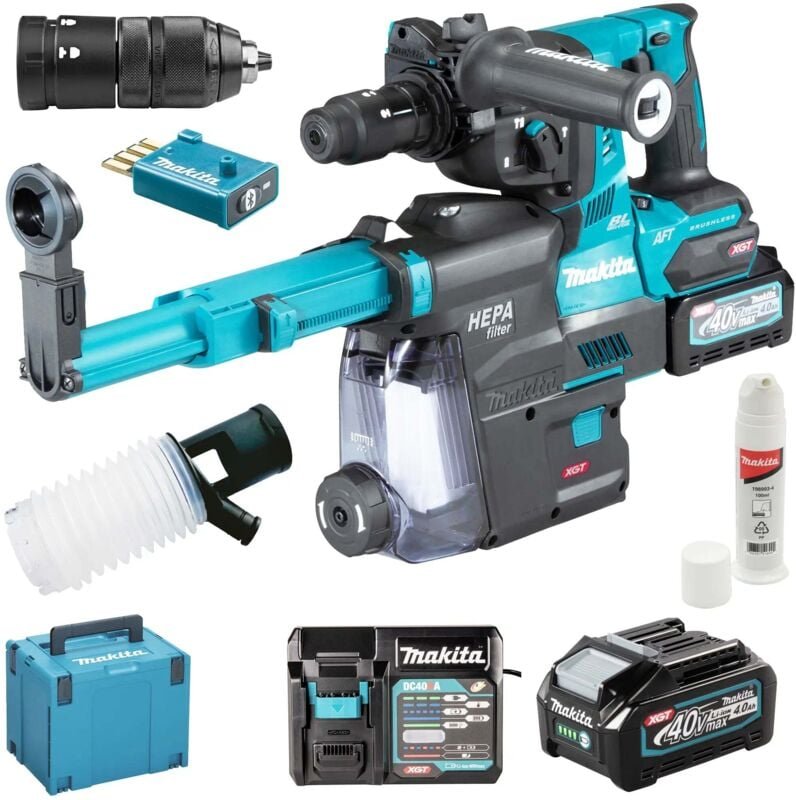 Makita - SDS-Plus Bohrhammer 40 v max Li-Ion 4 Ah 28 mm HR002GM204