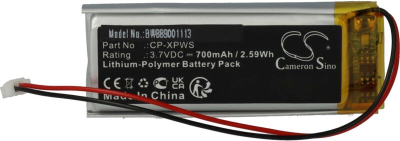 Vhbw - Akku Ersatz für xp Deus cp-xpws für Metalldetektor (700mAh, 3,7V, Li-Polymer)