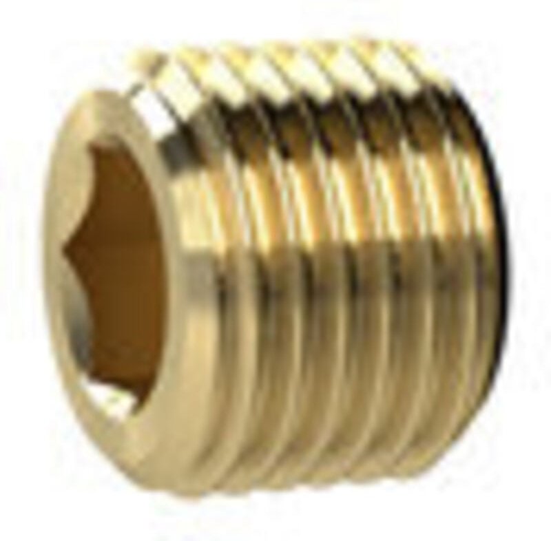 Riegler - Verschlussschraube, Innensechskant, ohne Bund, g 3/8, sw 8, ms, MS290OB38