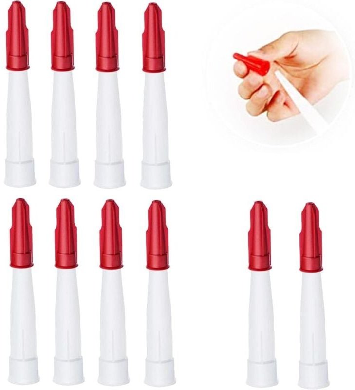 10-teiliges Dichtungsdüsenkappen-Set, Silikon-Ersatzdichtmitteldüsen, Dichtungskappen, Dichtungswerkzeug