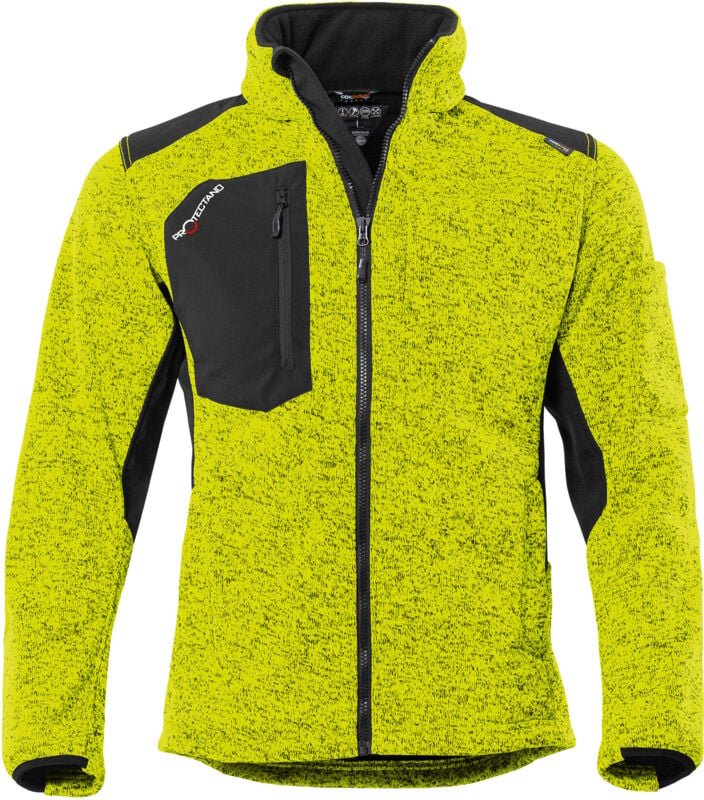 Qualitex Strick-Fleecejacke "protectano" kiwi 3XL