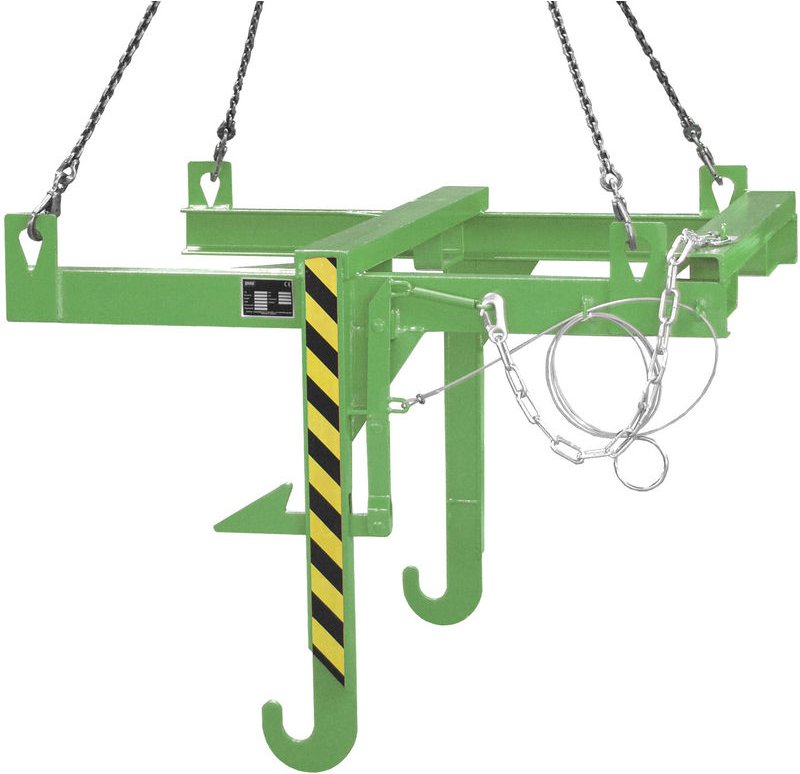 Bauer Kipptraverse für Baustoffbehälter BBT, lackiert, Resedagrün