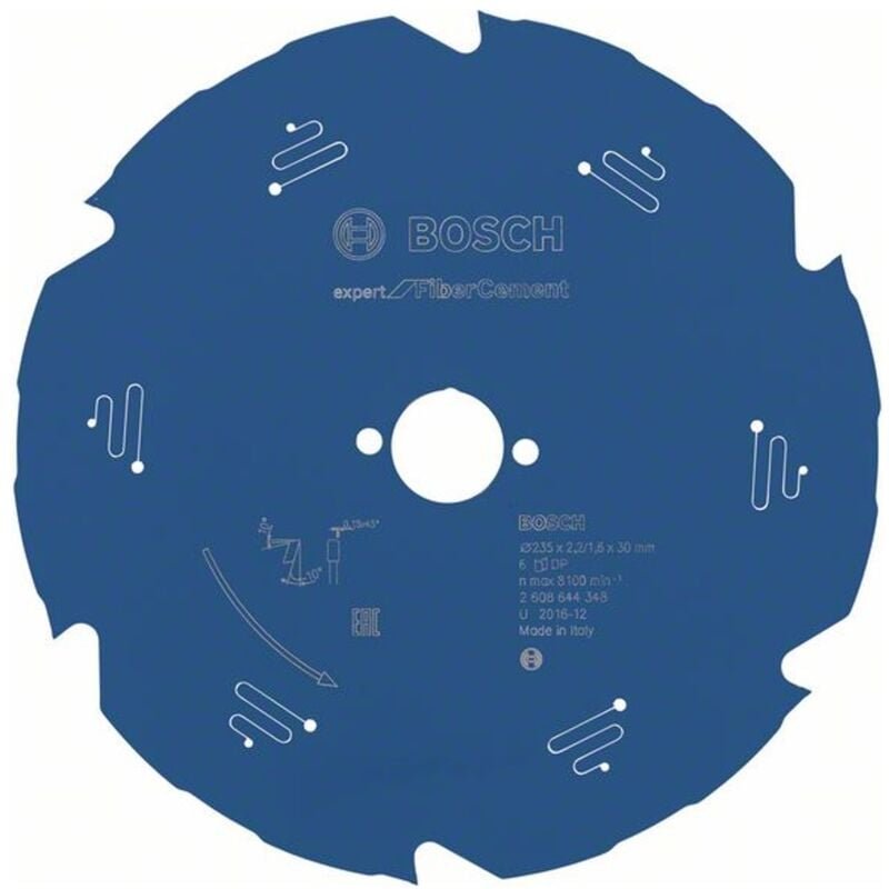 Kreissägeblatt Expert for Fibre Cement, 235 x 30 x 2,2 mm, 6 Zähne - Bosch