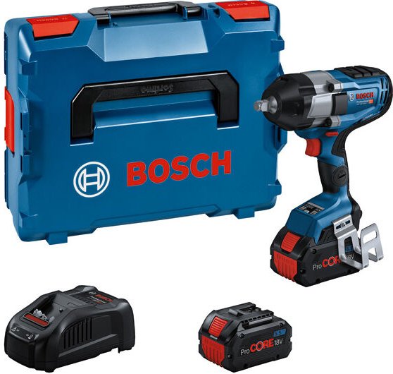 Bosch Professional - Bosch biturbo Akku-Schlagschrauber gds 18V-1000 c 2x 5,5 Ah und Lader in l-boxx
