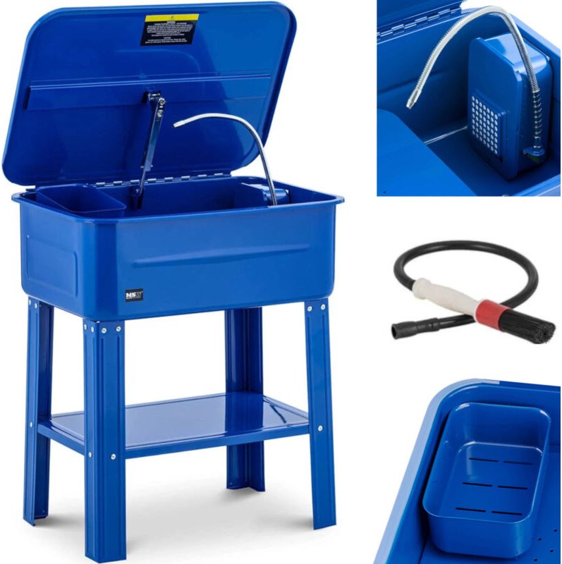 Werkstattwaschgerät für Autoteilewerkzeuge mit Bürste 75 l 12 l/min