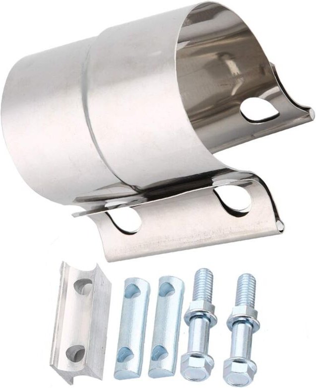 Zoternen - Auspuffschelle, universelle Auto-Auspuffschelle aus Edelstahl, Steckschelle, Überlappverbindung, Bandschelle ...