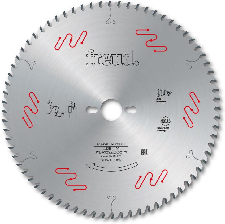 Freud - Sägeblatt für Holz-/Sperrholzplatten Ø250 3,2/2,2 AL30 Z48 ba - F03FS04877 -LU2B 0500