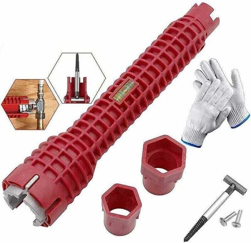 8-in-1-Schraubenschlüssel-Set, Sanitär-Wasserrohr-Werkzeug, Wasserhahn- und Spülbecken-Installateur – TRIMEC