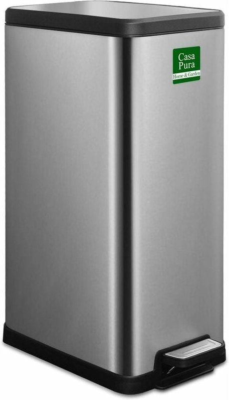 Casa Pura - Mülleimer Zack Edelstahl 15L