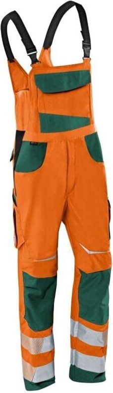 Thumbnail - Kübler Latzhose reflectiq psa 2 3207 warnorange/moosgrün Gr. 25