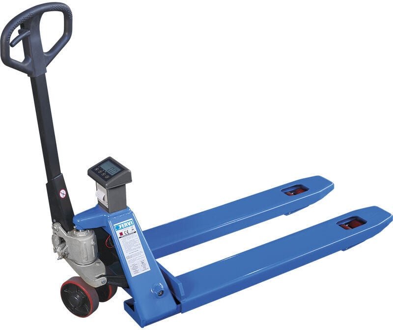 Manueller Hubwagen 2500 kg mit Waage und Drucker Fervi 0068/S