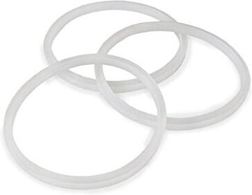VERTES Dichtungsring aus Silikon 3er Set, Ersatzteil für VERTES 3, 5 und 7 Liter Wurstfüllmaschinen, Wurstfüller Dichtun...