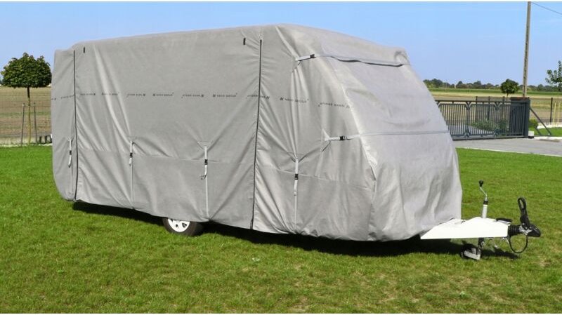 Wohnwagenabdeckung 350-380 Europa 4-lagig + 5x Gurt