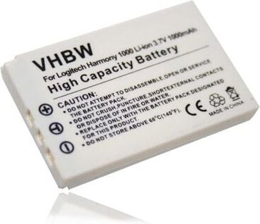 Vhbw - Akku Ersatz für Logitech K398, L-LU18, 190582-0000, F12440056 für Fernbedienung Remote Control (1000 mAh, 3,7 v, ...