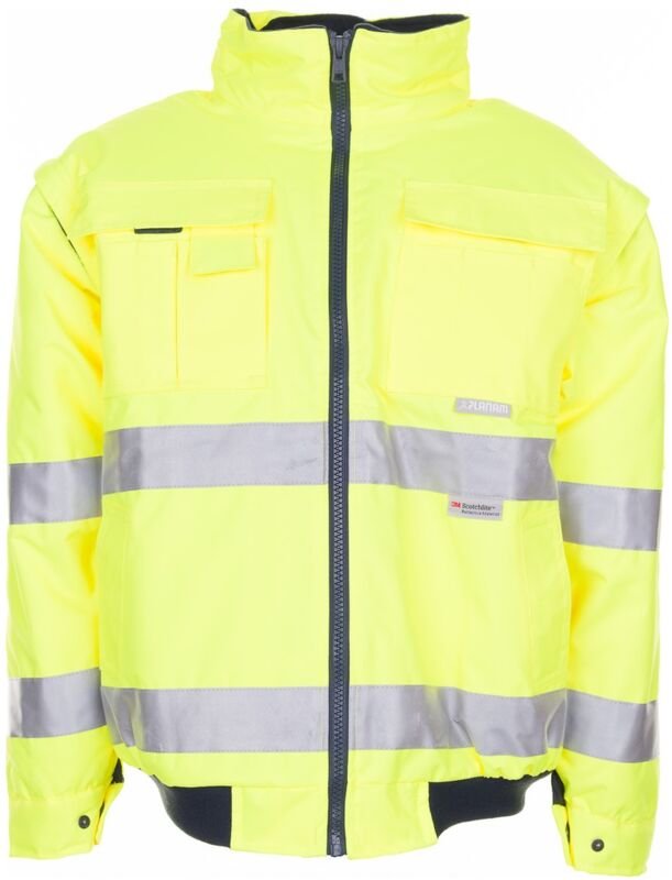 Planam Warnschutz Pilotenjacke uni Gr. S gelb