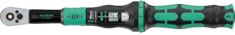 Drehmomentschlüssel Click-Torque Lock a 6 r/l 1/4 Zoll 2,5-25 Nm Wera