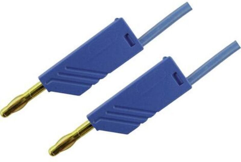 Mln 50/2,5 bl Messleitung Lamellenstecker 4 mm Lamellenstecker 4 mm 0.50 m Blau 1 St. - Sks Hirschmann