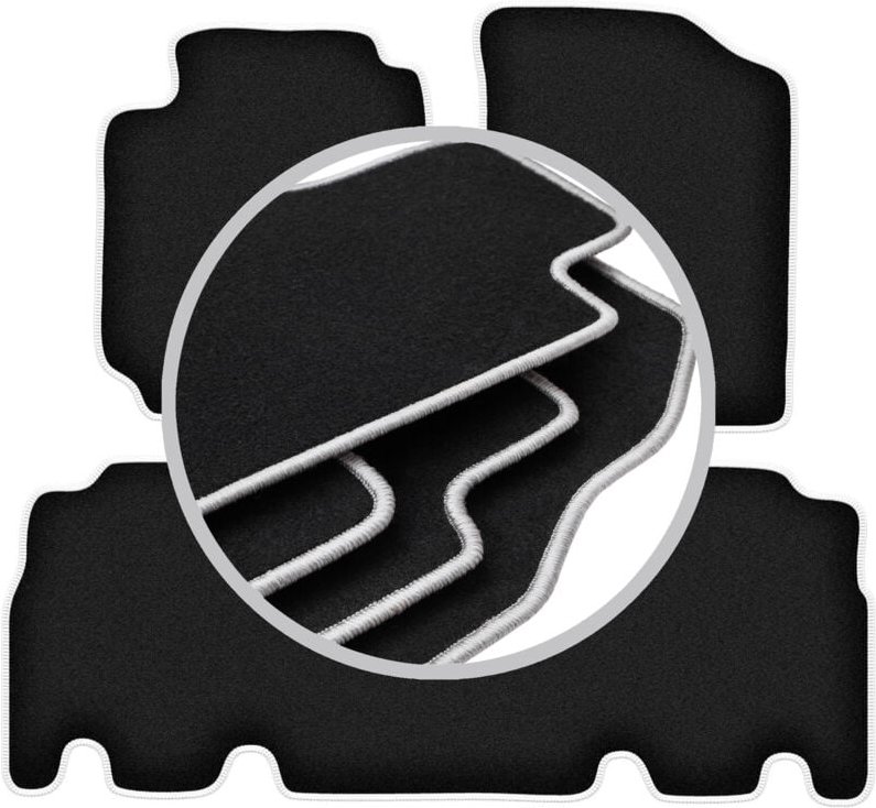 CARLUX-SILVER Autofußmatten für: Toyota Yaris Verso Minivan (1999-2005)