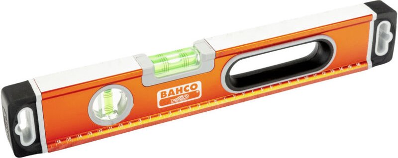 Bahco Wasserwaage aus eloxiertem Aluminium mit breit geformtem Profil, magnetisch 400 mm