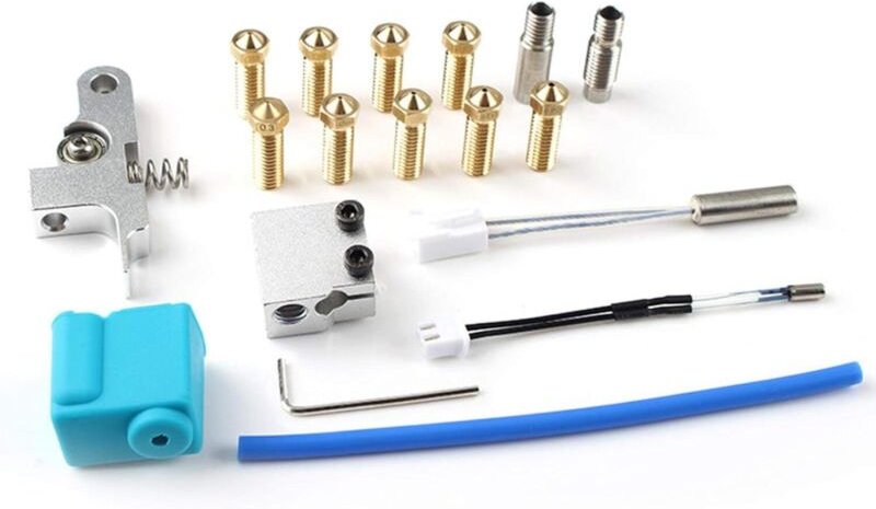 Für 3D-Drucker Sidewinder X1 / Genius Düse, Silikonhülse Thermistor Heizrohr Hals Kit