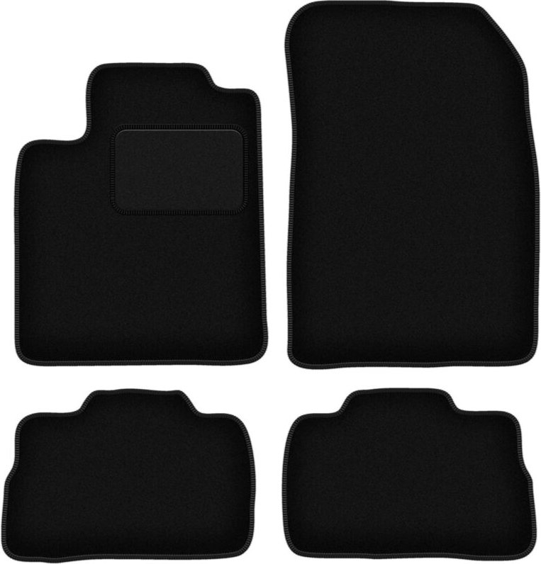 Schwarze Veloursmatten für: Suzuki Kizashi Limousine (2009-2014)