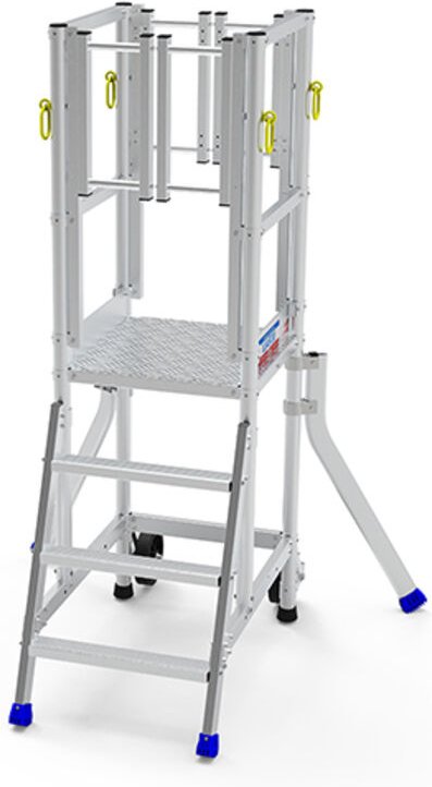 Matisère - Escabeau 2 marches - Portillon frontale - Hauteur max. travail 2.50m - ER2SF-2P