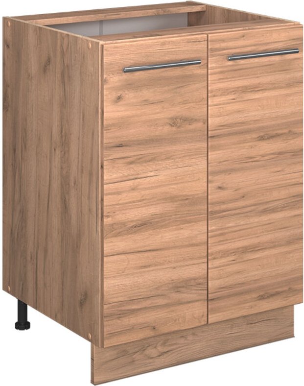 Küchenunterschrank Fame-Line, Goldkraft Eiche, 60 cm , AP Marmor, Vicco