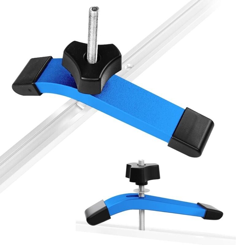 2-teiliges T-Typ-Führungsschienen-Klemmenset, M8-T-Nut-Klemmen aus Aluminiumlegierung zum Spannen und Schnellentriegeln ...