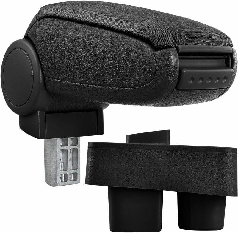 Pro.tec - Mittelarmlehne Skoda Fabia ii Roomster mit Staufach Textil Schwarz