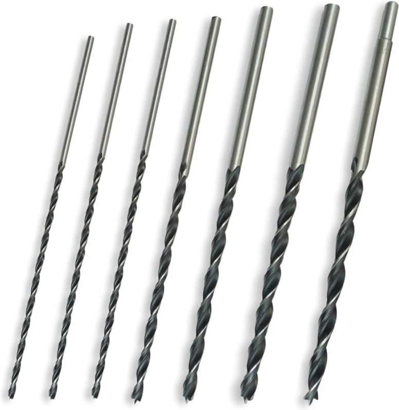 Thumbnail - Csparkv - Holzbohrer-Set 30 cm lang – Spiralbohrer-Set, Spiralbohrer ø 4–5–6–7–8–10–12 mm x 300 mm