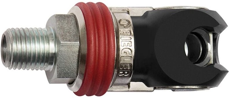 Schwenk-Sicherheitskupplung nw 8, iso 6150 c, Stahl, g 1/2 ag - Riegler