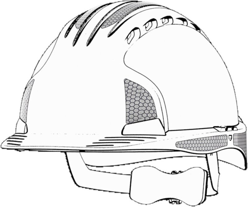 Set mit 10 reflektierenden CR2-Aufklebern zum selbst Anbringen für den EVO® 4/5 Helm – Grau