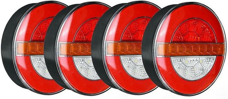 4x 12-24v led Anhänger lkw Rücklicht Bremslicht Drl Blinker Lampe Blitzlicht Auto Boot Bus v