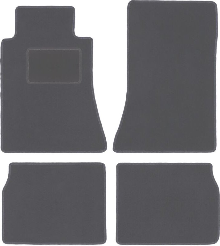 Graphit-Fußmatten für: Mercedes E W124 Limousine, Kombi (1984-1997)