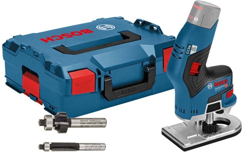 Akku-Kantenfräse gkf 12V-8 Solo inkl. 2x Fräser in L-Boxx - Bosch