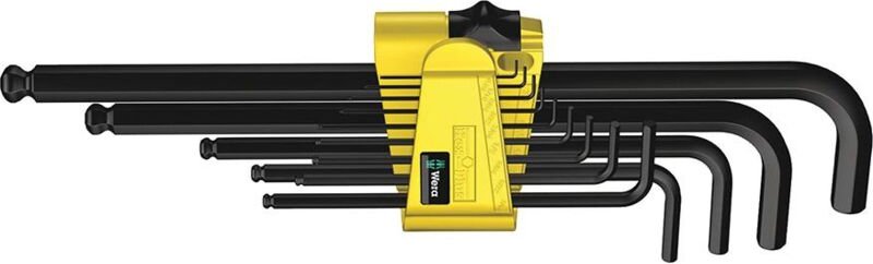 Winkelschraubendreher- Satz im Handhalter 13-teilig 5/64'-3/8' lang - Wera