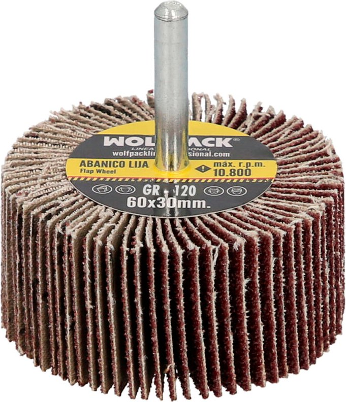 Fächerschleifpapier Körnung 120 60x30mm