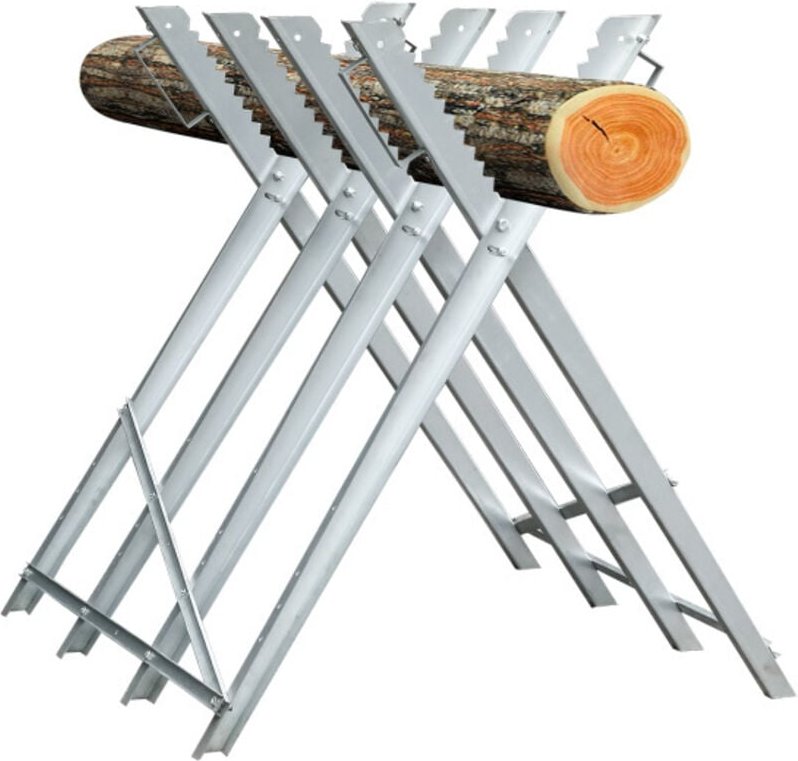Sägebock Holzschneidebock Motorsäge Sägehilfe Metall Kettensäge 150kg klappbar - Tolletour
